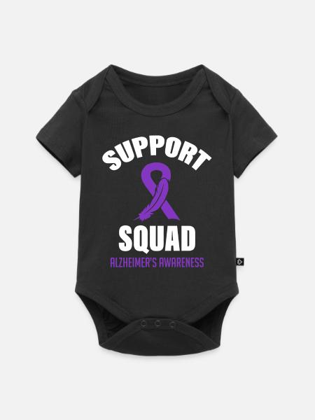 Alzheimer Awareness Squad - Baby Premium Kurzarmbody - Schwarz