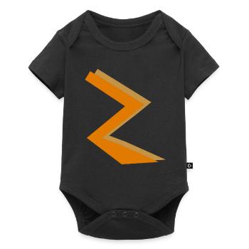 ZickZack2 - Baby Premium Kurzarmbody - Schwarz - Vorne