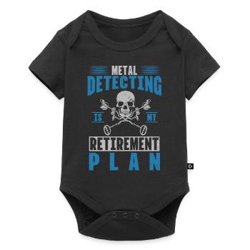 Détection de métaux, détecteur de métaux - Body à manches courtes Premium Bébé - noir - Devant