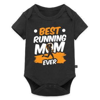 Beste Laufende Mutter Aller Zeiten Laufen Mama - Baby Premium Kurzarmbody - Schwarz - Vorne