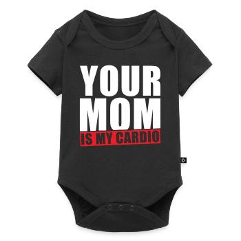 Ta mère est mon Cardio - Body à manches courtes Premium Bébé - noir - Devant