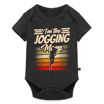 I am The Jogging Mother Running Mom Runner - Baby Premium short-sleeve bodysuit - black - Front
