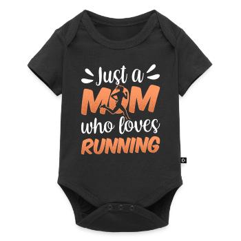 Juste une maman qui aime courir jogging maman - Body à manches courtes Premium Bébé - noir - Devant