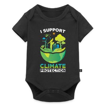 Protection du climat Soutien à la protection du climat - Body à manches courtes Premium Bébé - noir - Devant