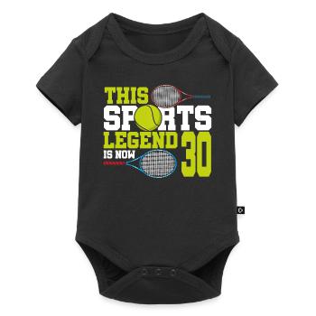 Cette légende du sport a maintenant 30 ans, le tennis 30. - Body à manches courtes Premium Bébé - noir - Devant