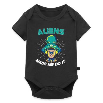 Alien Extraterrestrial Area 51 Ufo Space Geek - Body à manches courtes Premium Bébé - noir - Devant