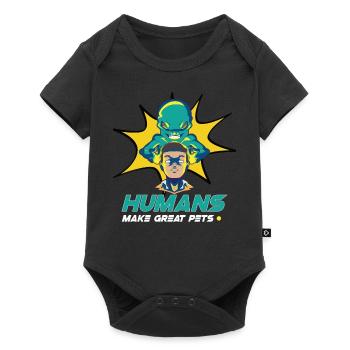 Alien Extraterrestrial Area 51 Ufo Space Geek - Body à manches courtes Premium Bébé - noir - Devant