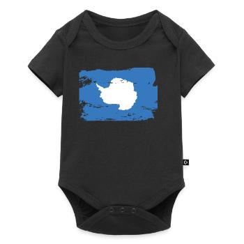 Drapeau officiel de l’Antarctique Pays antarctique - Body à manches courtes Premium Bébé - noir - Devant