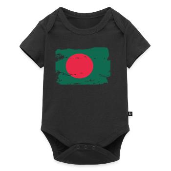 Drapeau officiel du Bangladesh Pays bangladais - Body à manches courtes Premium Bébé - noir - Devant