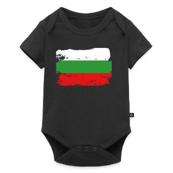 Official Bulgaria Flag Bulgarian Country Pride - Baby Premium short-sleeve bodysuit - black - Front