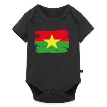 Drapeau officiel burkina Burkinese Country Pride - Body à manches courtes Premium Bébé - noir - Devant