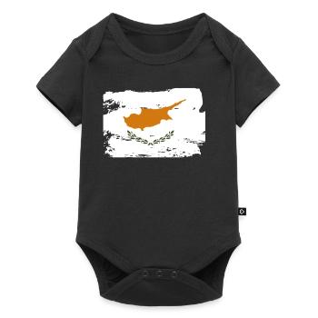 Official Cyprus Flag Cypriots Greek Turkish - Baby Premium short-sleeve bodysuit - black - Front