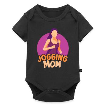 Jogging Maman Jogging Coureur Coureuse Mère - Body à manches courtes Premium Bébé - noir - Devant