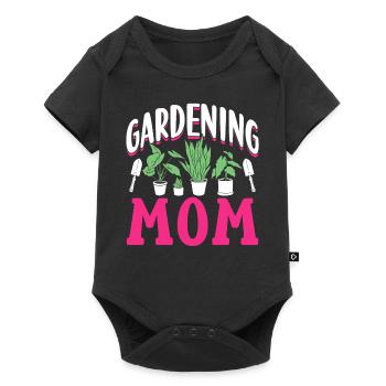 Garten Mama Gärtnerin Mutter Gartenbau - Baby Premium Kurzarmbody - Schwarz - Vorne