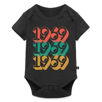 Anniversaire année 1969 / Vintage 1969 - Body à manches courtes Premium Bébé - noir - Devant