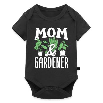 Mère et jardinier Jardin Horticulture Maman - Body à manches courtes Premium Bébé - noir - Devant