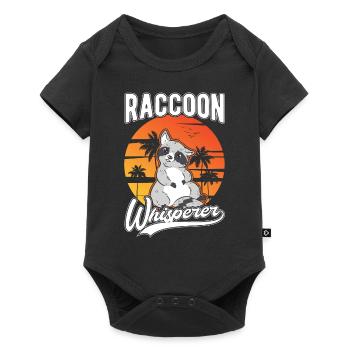 Raton laveur Whisperer Raton laveur - Body à manches courtes Premium Bébé - noir - Devant