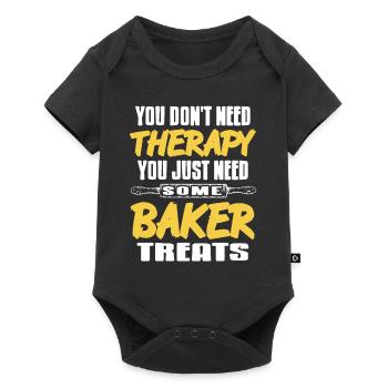 N’avez pas besoin de thérapie, vous avez juste besoin de quelques friandises baker - Body à manches courtes Premium Bébé - noir - Devant