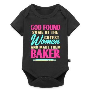 God Found Some Of Cutest Women & Made Them Baker - Baby Premium short-sleeve bodysuit - black - Front