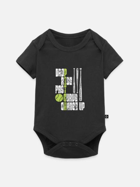 Softball - Baby Premium Kurzarmbody - Schwarz