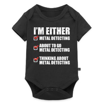 Flower whispering, gardener, flowers - Baby Premium short-sleeve bodysuit - black - Front
