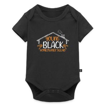 Hauskäufer Einweihungsparty Young Black Houseowner - Baby Premium Kurzarmbody - Schwarz - Vorne