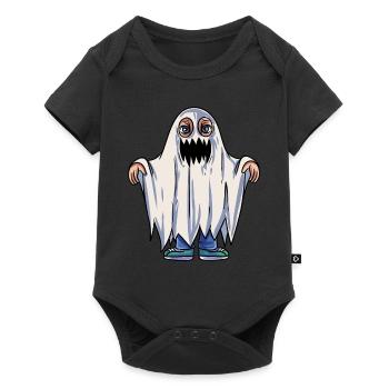 Kids Ghost Costume - Baby Premium short-sleeve bodysuit - black - Front