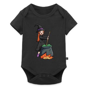 Chaudière Sorcière - Body à manches courtes Premium Bébé - noir - Devant
