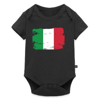 Official Italy Flag Italian Italia Country Pride - Baby Premium short-sleeve bodysuit - black - Front