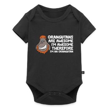 Orangutans Are Awesome Im Awesome Therefore Im an - Baby Premium short-sleeve bodysuit - black - Front