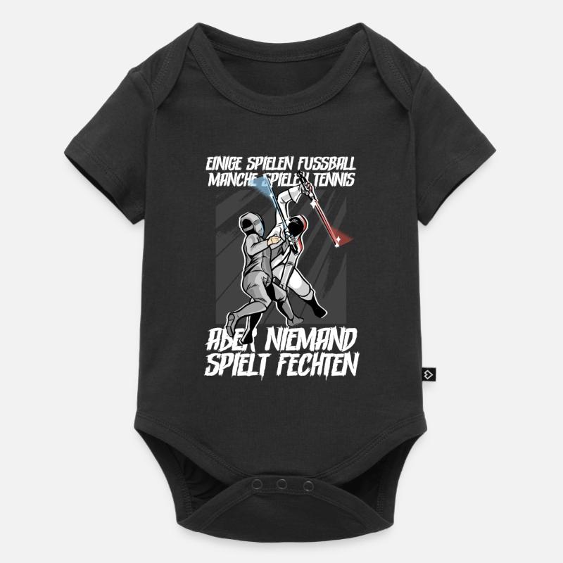 Fechten - Baby Premium Kurzarmbody - Schwarz