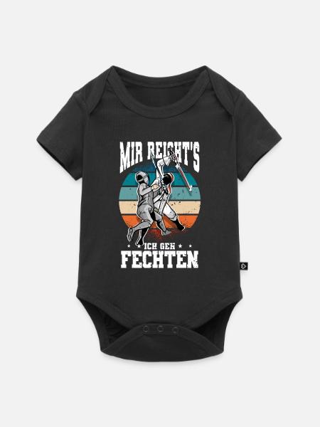 Fechten - Baby Premium Kurzarmbody - Schwarz