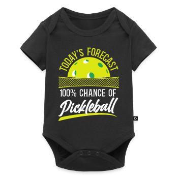 Pickleball Les prévisions d’aujourd’hui 100% - Body à manches courtes Premium Bébé - noir - Devant