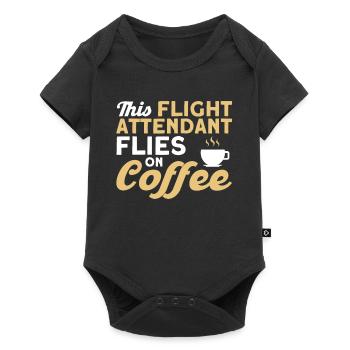 Flight Attendant Stewardess Cabin Crew - Baby Premium short-sleeve bodysuit - black - Front