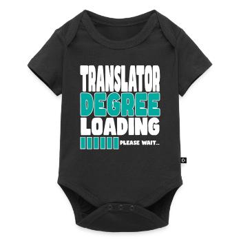 Translator invites training - Baby Premium short-sleeve bodysuit - black - Front