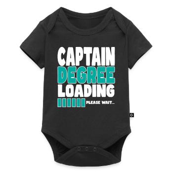 Captain invites training - Baby Premium short-sleeve bodysuit - black - Front