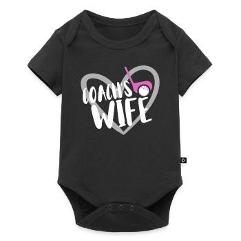 Joueur de golf disant idée cadeau - Body à manches courtes Premium Bébé - noir - Devant