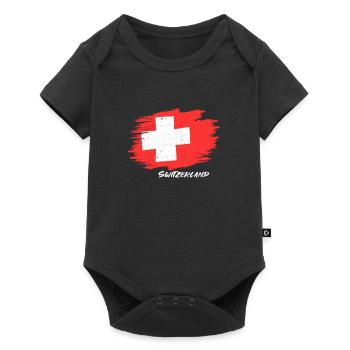 Suisse - Body à manches courtes Premium Bébé - noir - Devant