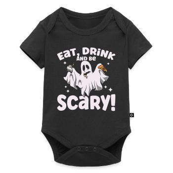 Horror Halloween Food Drink scary Creepy - Baby Premium short-sleeve bodysuit - black - Front