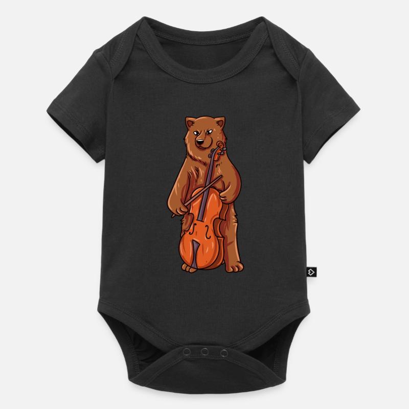 Jouer du violoncelle - Body à manches courtes Premium Bébé - noir