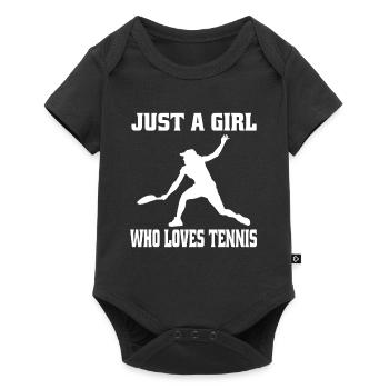 Tennis Girls Tennis Club Woman Tennis Player - Baby Premium short-sleeve bodysuit - black - Front
