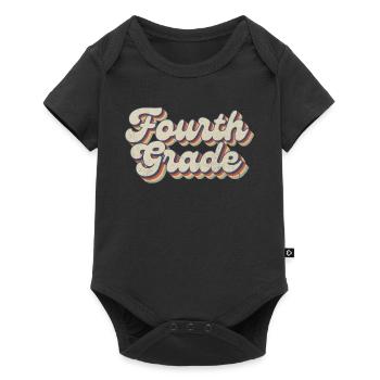 Boho Rainbow - Enseignant de quatrième année - Body à manches courtes Premium Bébé - noir - Devant