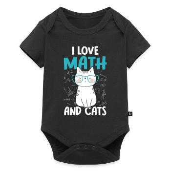 J’aime les chats - Math - Body à manches courtes Premium Bébé - noir - Devant