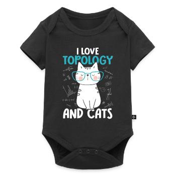 J’aime les chats - Topologie - Body à manches courtes Premium Bébé - noir - Devant