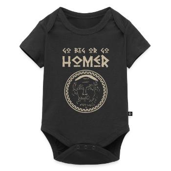 Antike Griechisches Mythologie und Griechischer - Baby Premium Kurzarmbody - Schwarz - Vorne