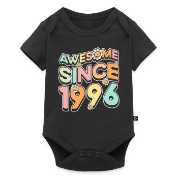 Fantastique depuis 1996 thème floral - Body à manches courtes Premium Bébé - noir - Devant