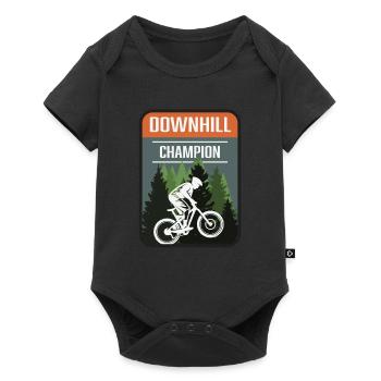 Downhill Champion - Baby Premium short-sleeve bodysuit - black - Front