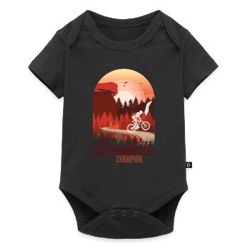Downhill Champion - Baby Premium short-sleeve bodysuit - black - Front