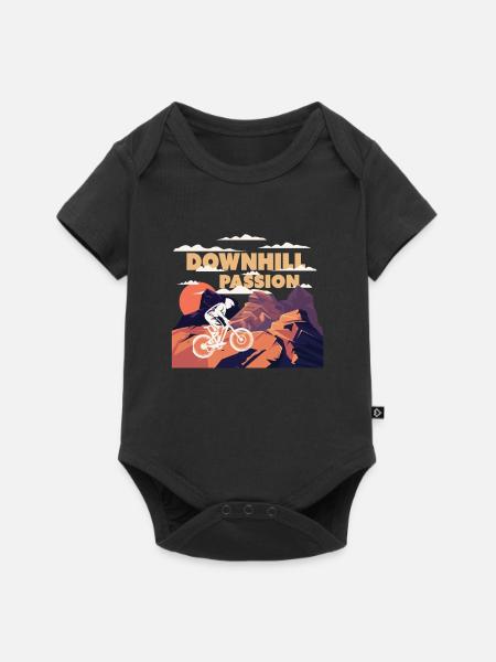Downhill Passion - Baby Premium Kurzarmbody - Schwarz
