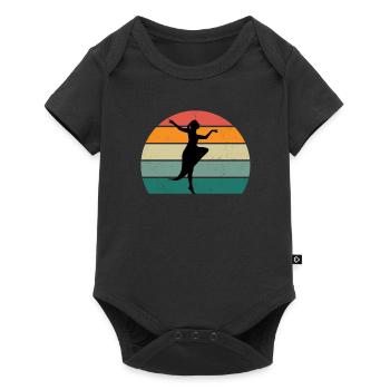 dancer dancer dance move movement couple dance - Baby Premium short-sleeve bodysuit - black - Front